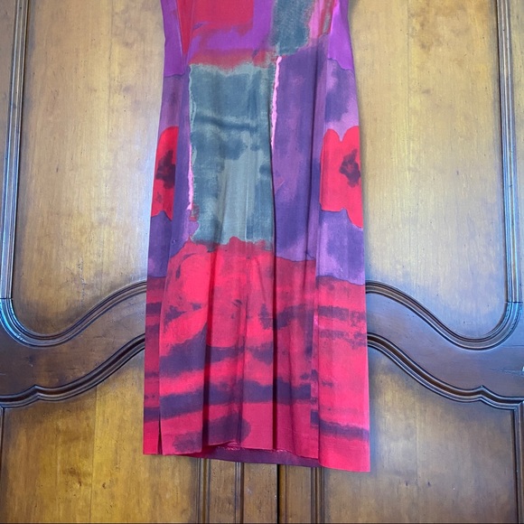 MaxMara Abstract Art Sleeveless Pinafore Shift Dress | Size 4 - Picture 7 of 13